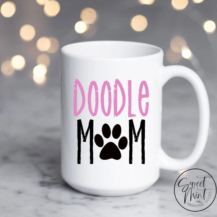 Doodle Mom Mug - Pink