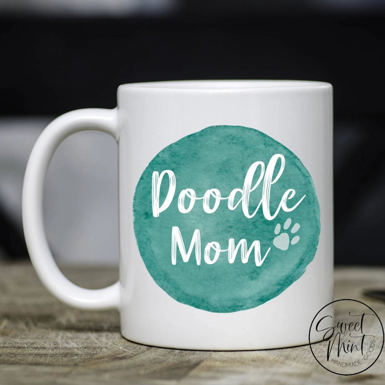 Doodle Mom Mug - Teal Circle