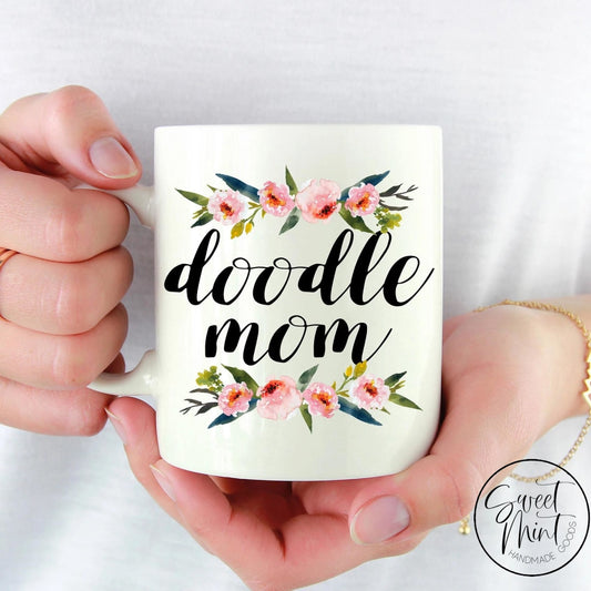 Doodle Mom Mug W/ Floral Designs