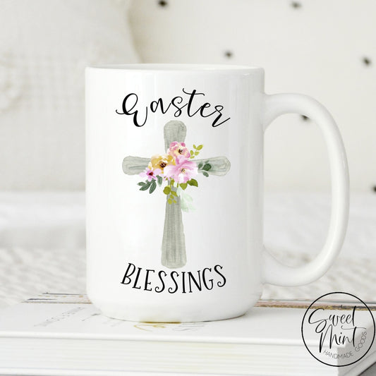 Easter Blessings Cross Mug
