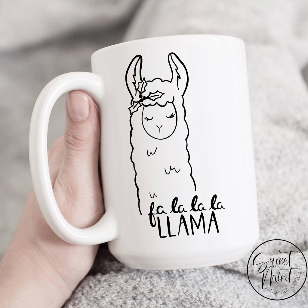 Fa La Llama Mug - Funny Holiday / Christmas
