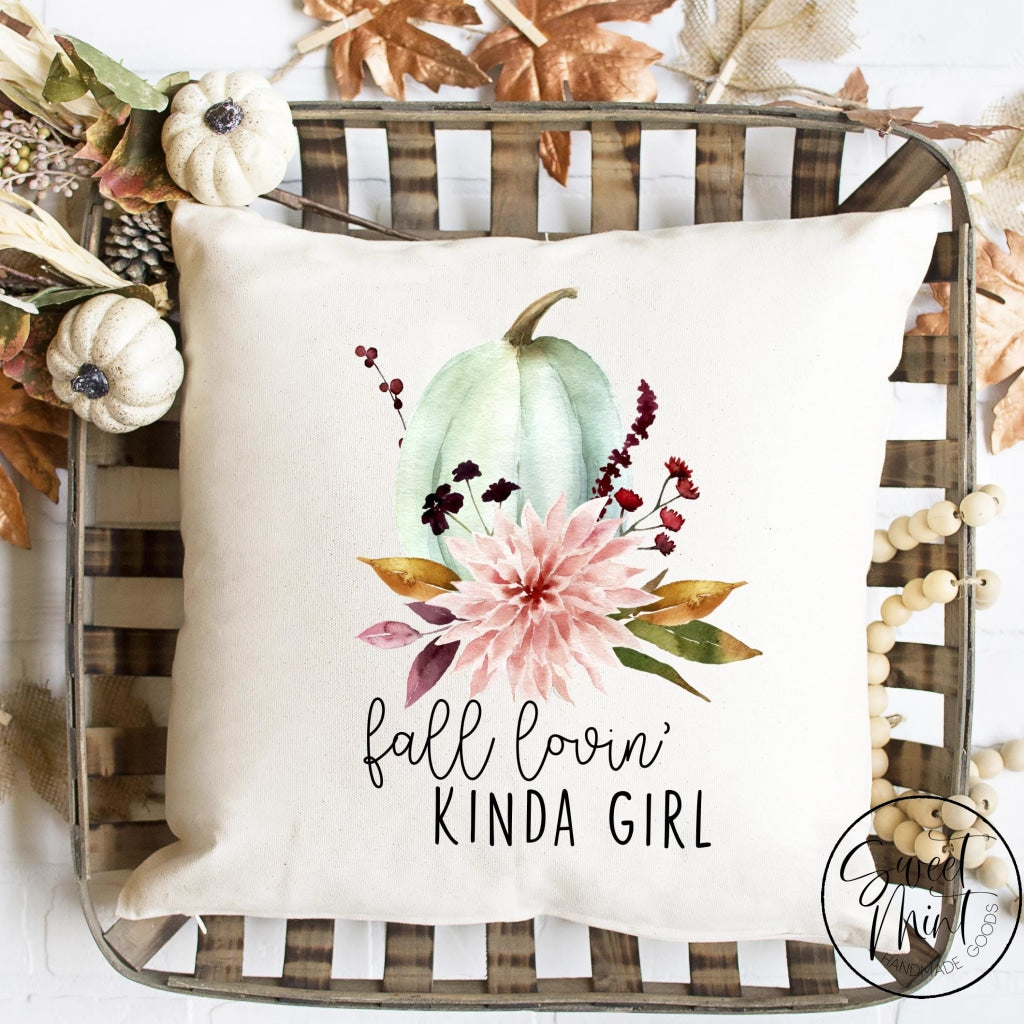 Fall Lovin Kinda Girl Pillow Cover - / Autumn 16X16