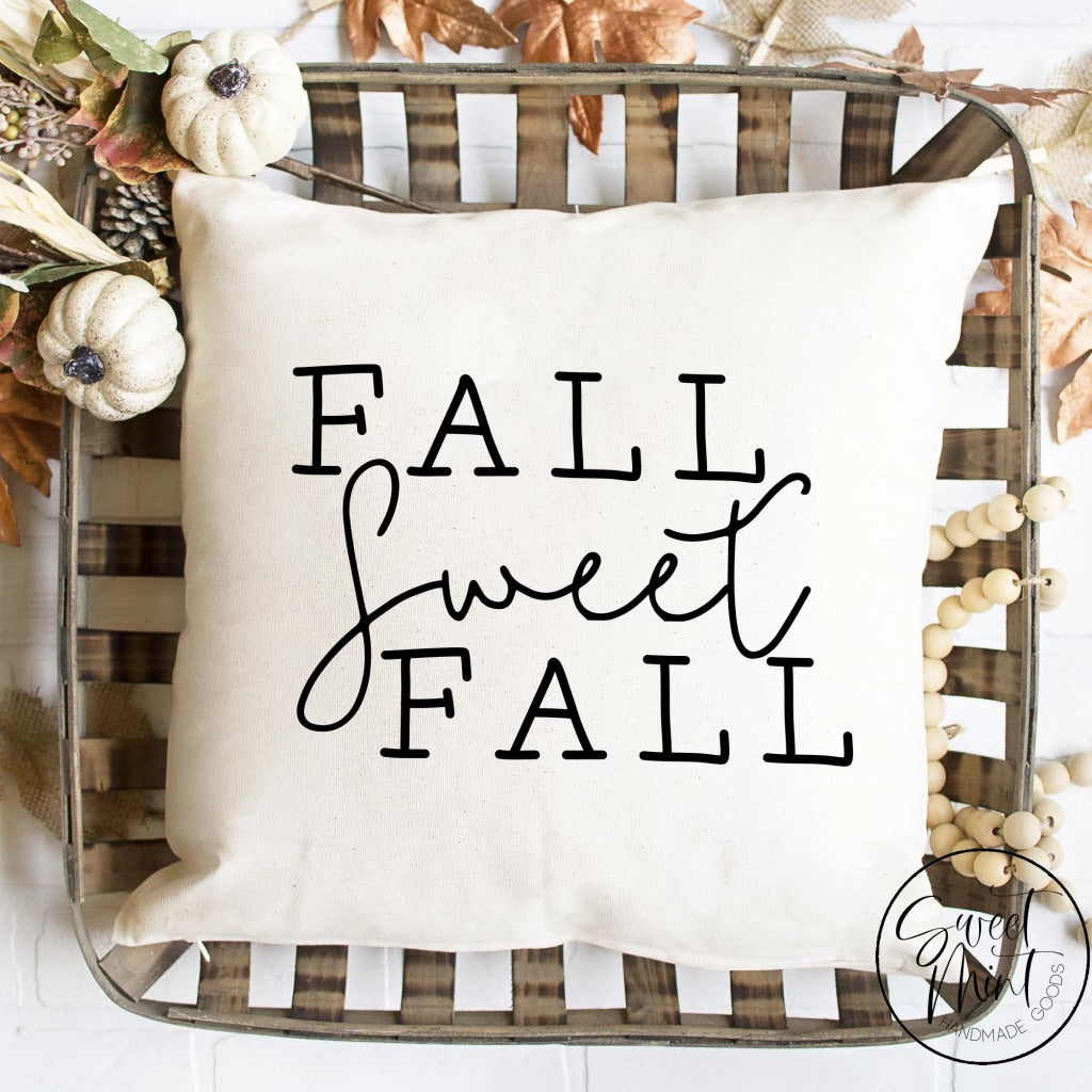 Fall Sweet Capitalized Pillow Cover - / Autumn 16X16