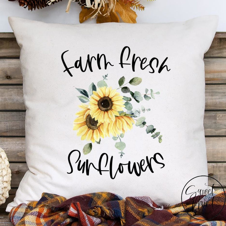 Farm Fresh Sunflowers Fall Pillow Cover - 16 X