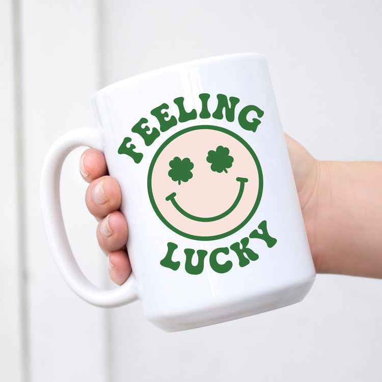 Feeling Lucky Smiley Face Mug, St. Patrick's Day