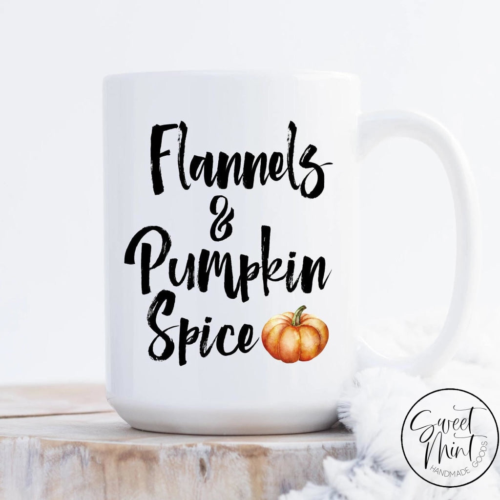 Flannels And Pumpkin Spice Mug - Fall / Autumn