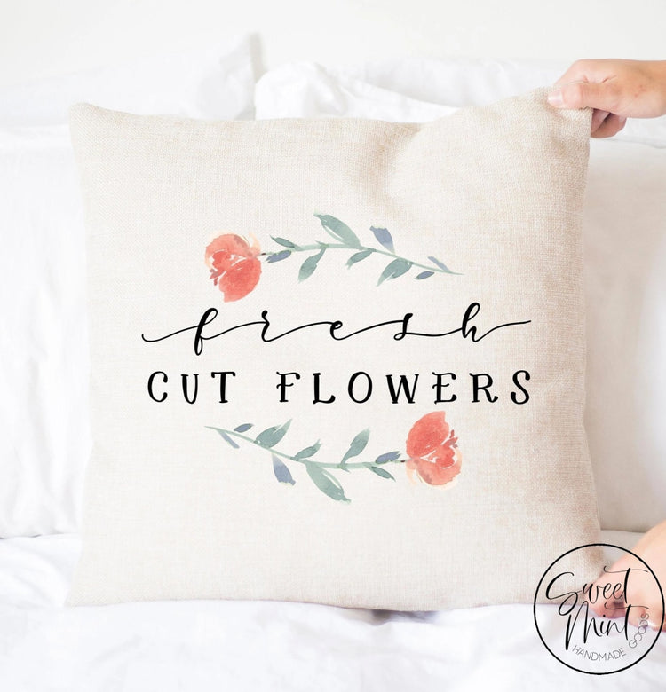 Fresh Cut Flowers Pillow Cover - Spring 16X16