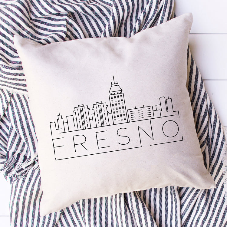Fresno Skyline Pillow Cover
