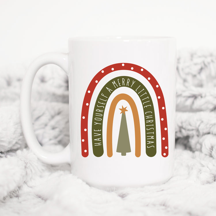 Have Yourself a Merry Little Christmas Rainbow Mug