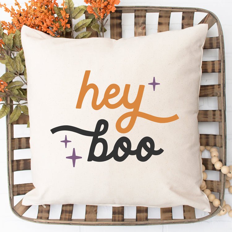 Hey Boo Pillow Cover - 16x16"