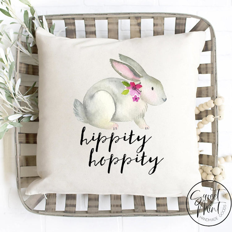 Hippity Hoppity Rabbit Pillow Cover - 16X16