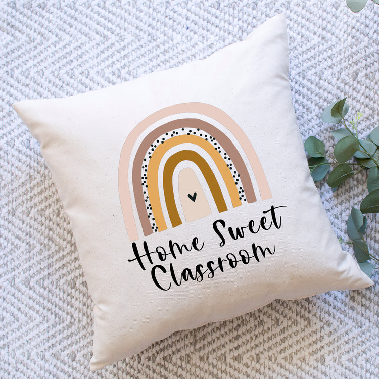 Home Sweet Classroom Rainbow Pillow