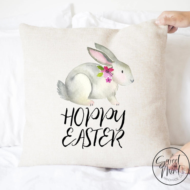 Hoppy Easter Rabbit Pillow Cover - 16X16