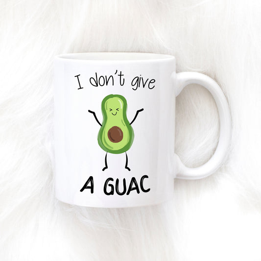 I don't give a GUAC avocado mug