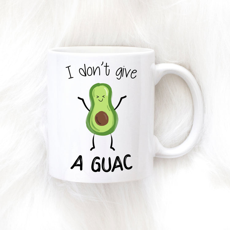 I don't give a GUAC avocado mug