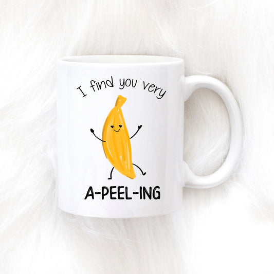 I find you very a-peel-ing banana mug