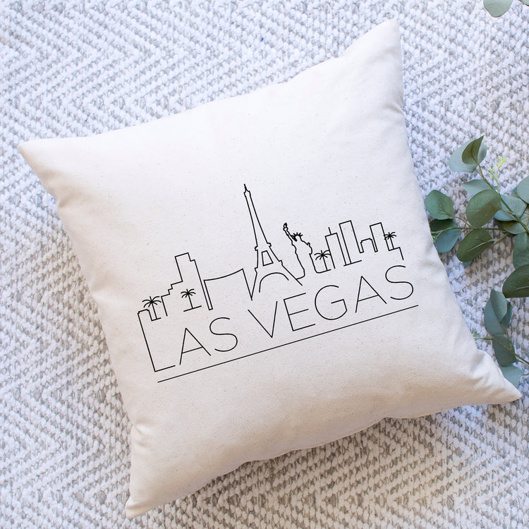 Las Vegas Skyline Pillow Cover