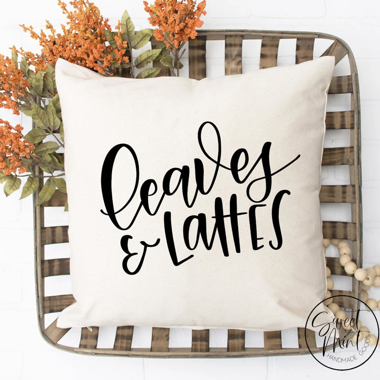 Leaves And Lattes Pillow Cover - Fall / Autumn 16X16