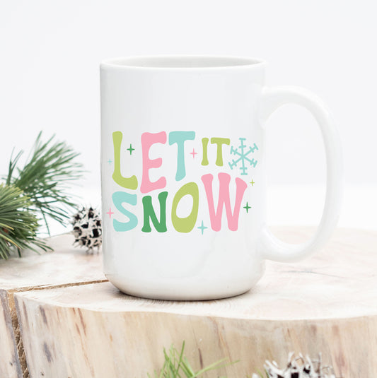 Let it Snow Retro Mug