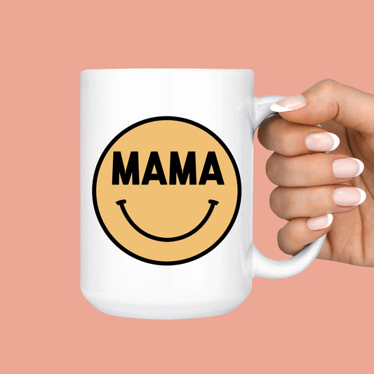 Mama Smiley Face Mug