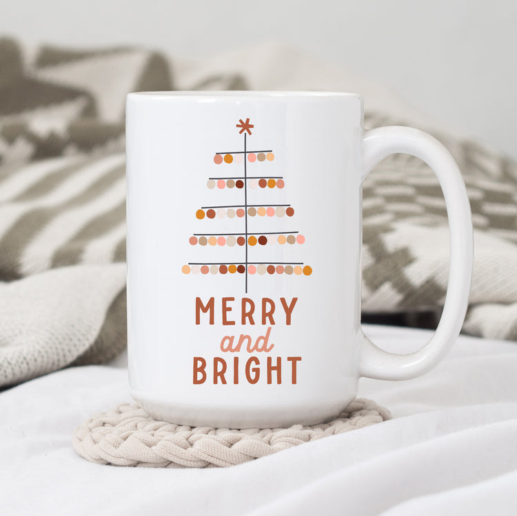Merry and Bright Boho Tree Mug