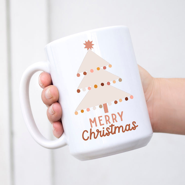 Merry Christmas Boho Tree Mug