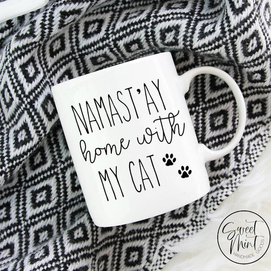 Namastay Home With My Cat Mug