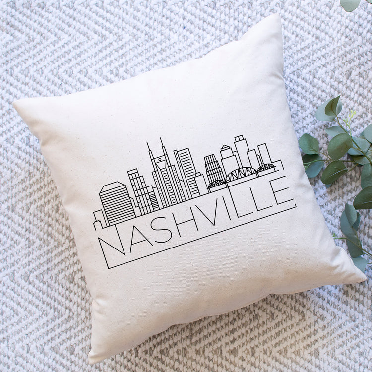 Nashville Skyline Pillow Cover