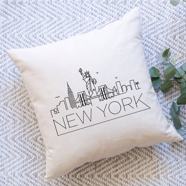 New York Skyline Pillow Cover