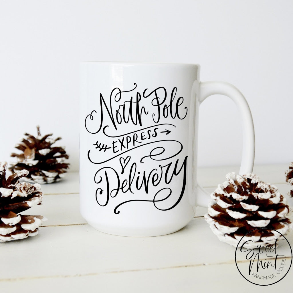 North Pole Express Delivery Christmas Mug