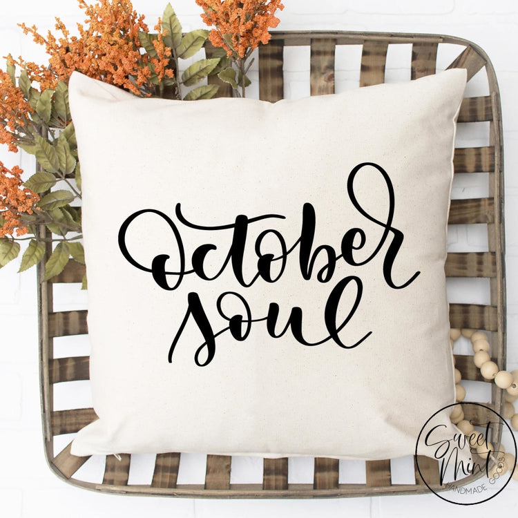 October Soul Pillow Cover - Fall / Autumn 16X16