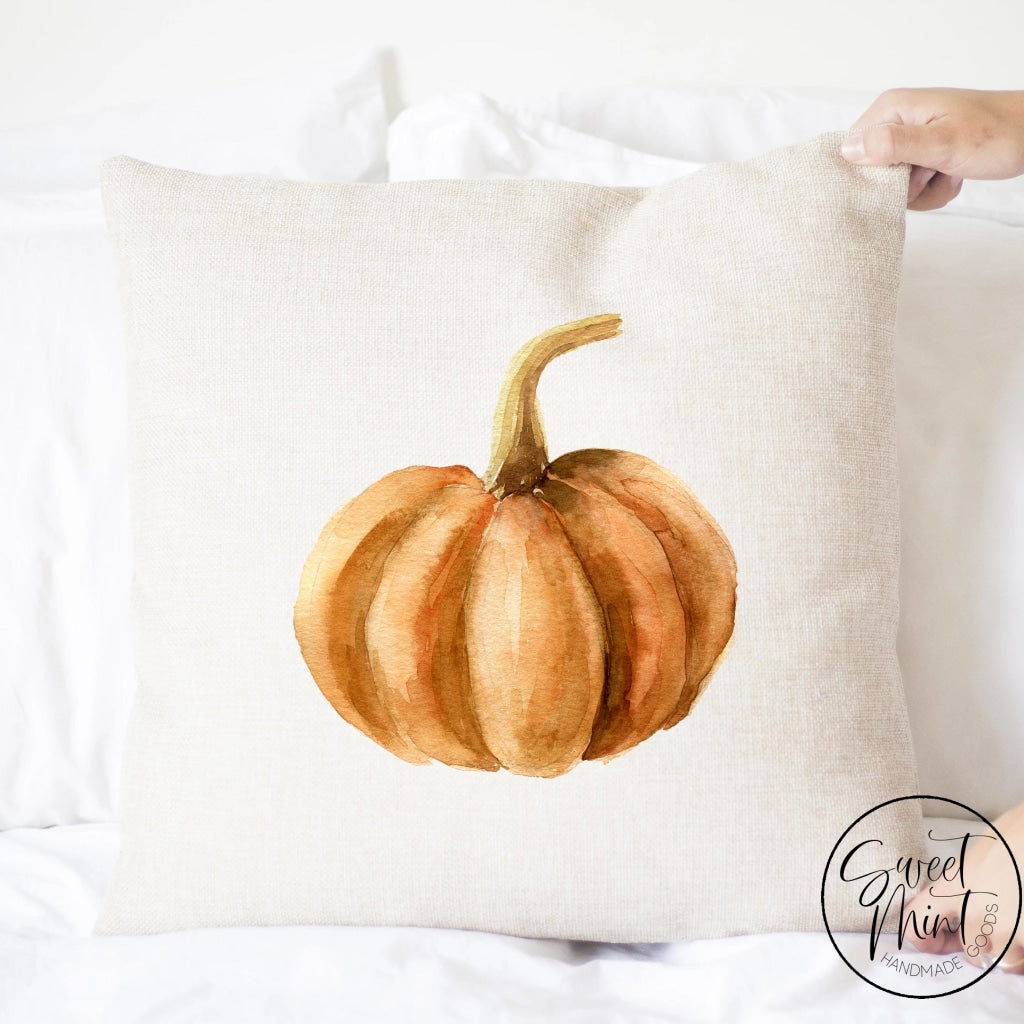 Orange Pumpkin Pillow Cover - Fall / Autumn 16X16