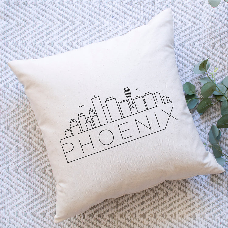 Phoenix Skyline Pillow Cover