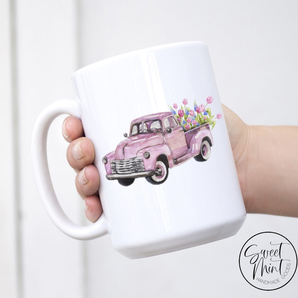 Pink Spring Truck Mug