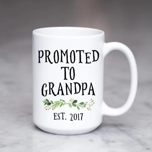 Promoted To Grandpa Mug