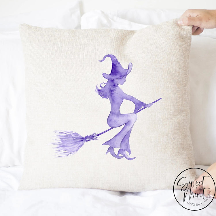 Purple Witch Halloween Pillow Cover - Fall / Autumn 16X16