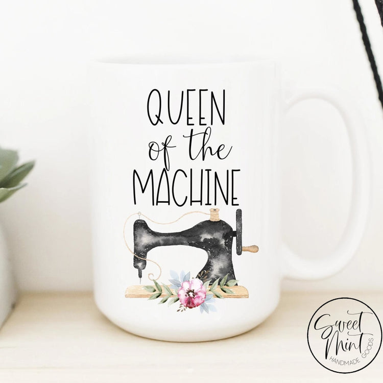 Queen Of The Machine Mug - Sewing / Crafting