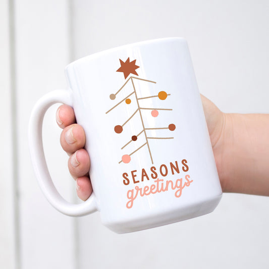 Seasons Greetings Boho Tree Mug