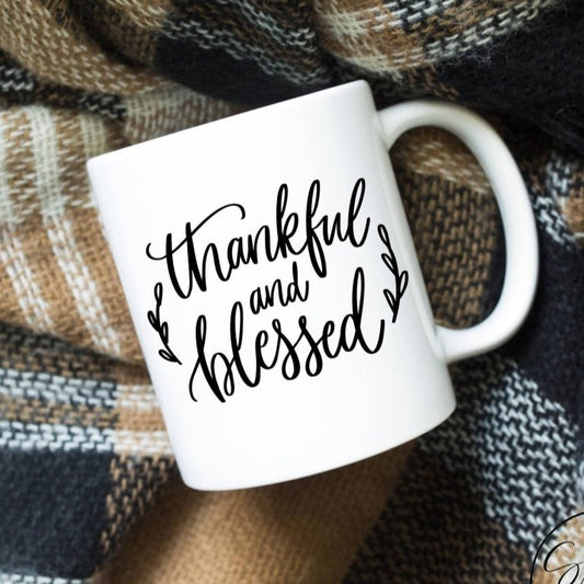 Thankful And Blessed Mug