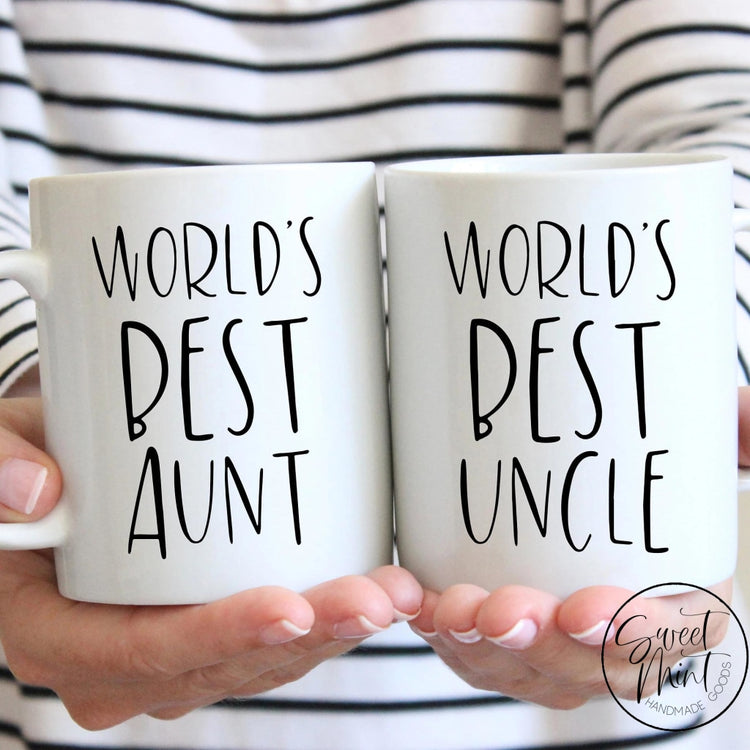 Worlds Best Aunt & Uncle Mug Set